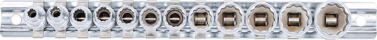 Galvučių rinkinys, 12-kampų | 6.3 mm (1/4") | coliniai dydžiai | 11 vnt. (2755)