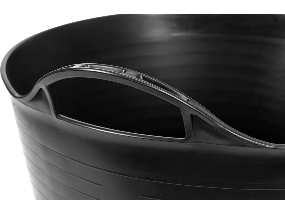 Elastinis plastikinis indas / tara | juodas | 27 l (35580)