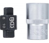 Головки для слива масла | 4 грани | 8 mm + 10 mm