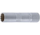 SPARK PLUG SOCKET WITH RUBBER MOUNT, 12-POINT, LONG | 10 MM (3/8") | 16 MM (2448)