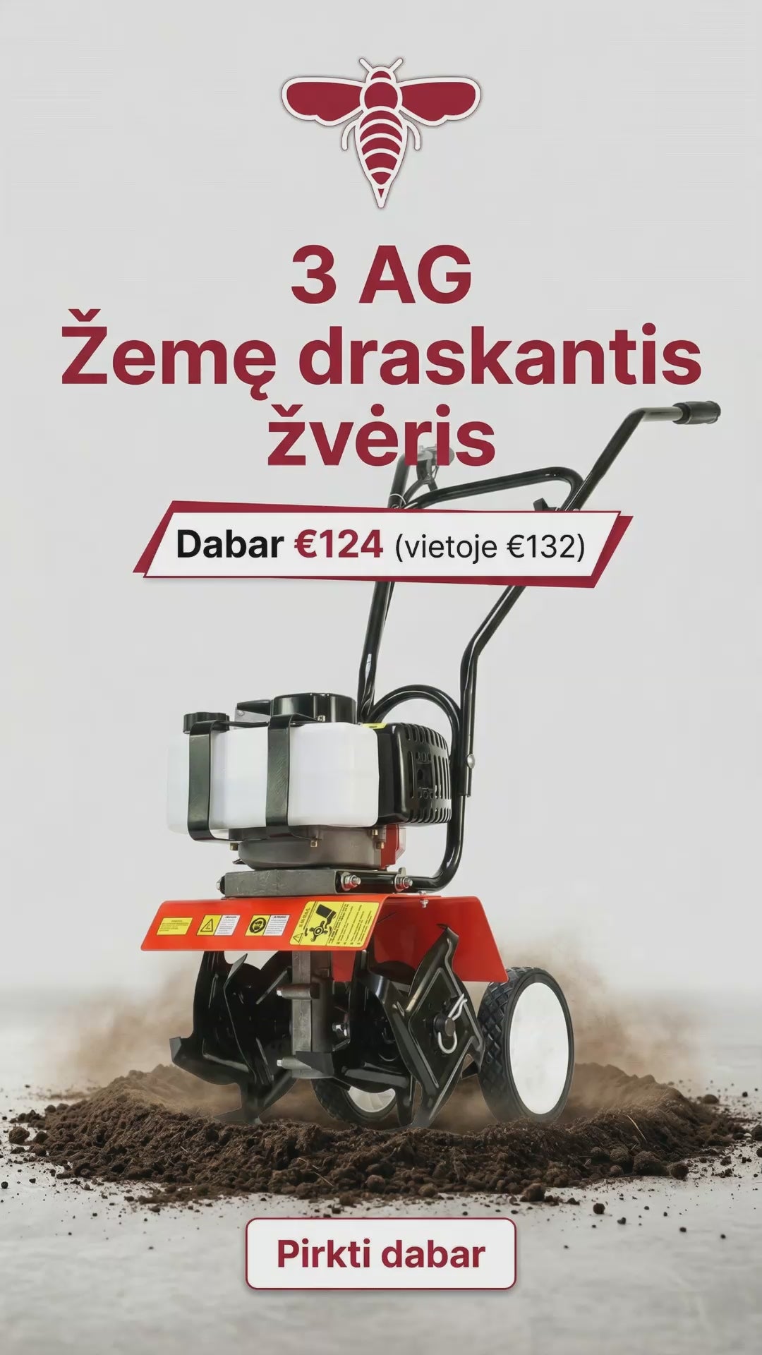 PETROL CULTIVATOR | TWO-STROKE | 3 HP (TH006)